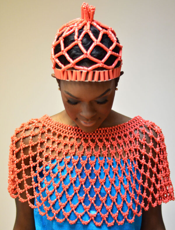 Handmade Traditional wedding blouse and head piece