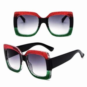 Oversized Striped Glasses
